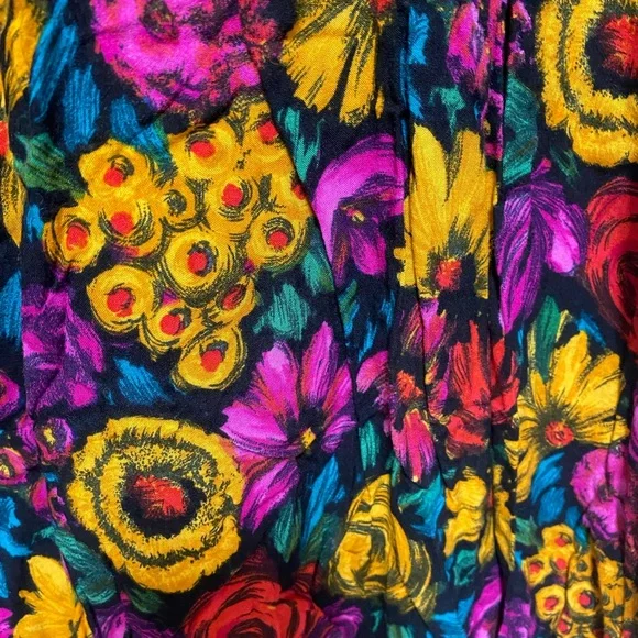 Maggie McNaughton floral print skirt size 22W - Picture 6 of 9